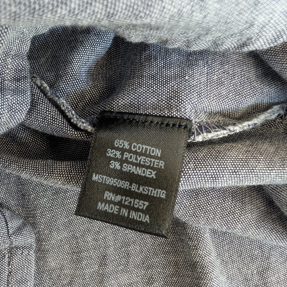 Fried Denim NYC Men’s Slim Fit Grey Button Down Shirt - Medium - Picture 5 of 5